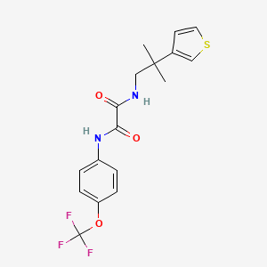 N1-(2-methyl-2-(thiophen-3-yl)propyl)-N2-(4-(trifluoromethoxy)phenyl)oxalamide