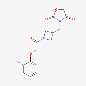 3-((1-(2-(o-Tolyloxy)acetyl)azetidin-3-yl)methyl)oxazolidine-2,4-dione