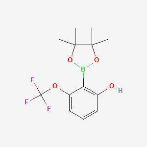 2-(4,4,5,5-Tetramethyl-1,3,2-dioxaborolan-2-yl)-3-(trifluoromethoxy)phenol