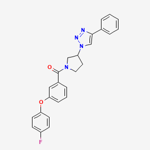 (3-(4-fluorophenoxy)phenyl)(3-(4-phenyl-1H-1,2,3-triazol-1-yl)pyrrolidin-1-yl)methanone