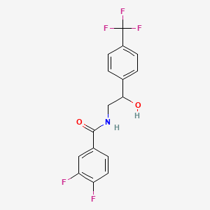 3,4-difluoro-N-(2-hydroxy-2-(4-(trifluoromethyl)phenyl)ethyl)benzamide