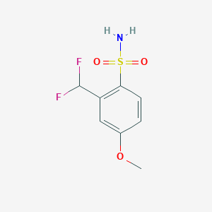 molecular formula C8H9F2NO3S B3006841 2-(Difluoromethyl)-4-methoxybenzenesulfonamide CAS No. 2172242-63-4