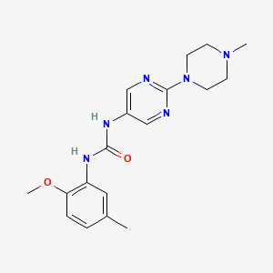 1-(2-Methoxy-5-methylphenyl)-3-(2-(4-methylpiperazin-1-yl)pyrimidin-5-yl)urea