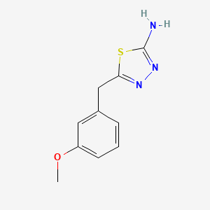 5-[(3-Methoxyphenyl)methyl]-1,3,4-thiadiazol-2-amine