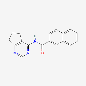 N-(6,7-dihydro-5H-cyclopenta[d]pyrimidin-4-yl)-2-naphthamide