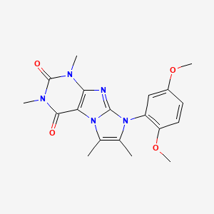 6-(2,5-Dimethoxyphenyl)-2,4,7,8-tetramethylpurino[7,8-a]imidazole-1,3-dione