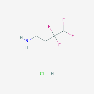 3,3,4,4-Tetrafluorobutan-1-amine;hydrochloride