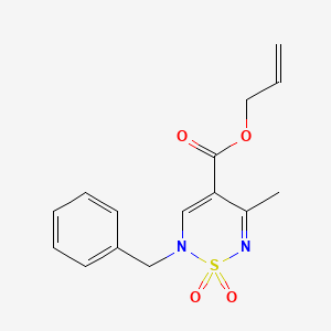 Allyl 2-benzyl-5-methyl-1,1-dioxo-1,2-dihydro-1,2,6-thiadiazine-4-carboxylate