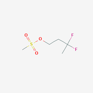 molecular formula C5H10F2O3S B3006879 3,3-Difluorobutyl methanesulfonate CAS No. 1380069-61-3