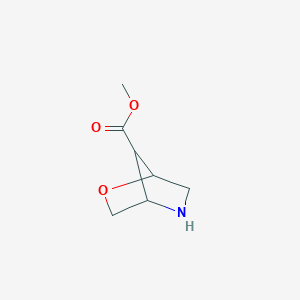 molecular formula C7H11NO3 B3006895 Methyl 2-oxa-5-azabicyclo[2.2.1]heptane-7-carboxylate CAS No. 1251007-54-1