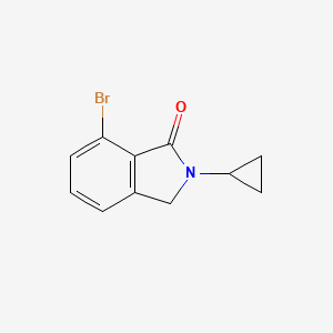 molecular formula C11H10BrNO B3006917 7-溴-2-环丙基异吲哚啉-1-酮 CAS No. 1779133-17-3