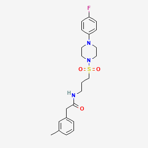 N-(3-((4-(4-fluorophenyl)piperazin-1-yl)sulfonyl)propyl)-2-(m-tolyl)acetamide