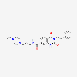 N-(3-(4-ethylpiperazin-1-yl)propyl)-2,4-dioxo-3-phenethyl-1,2,3,4-tetrahydroquinazoline-7-carboxamide