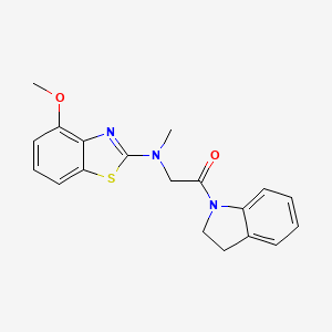 1-(Indolin-1-yl)-2-((4-methoxybenzo[d]thiazol-2-yl)(methyl)amino)ethanone