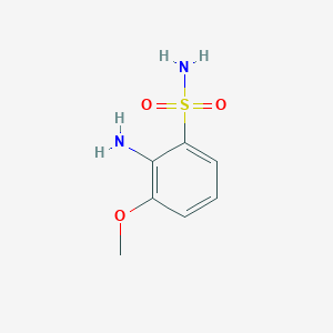 molecular formula C7H10N2O3S B3006934 2-Amino-3-methoxybenzenesulfonamide CAS No. 393089-55-9