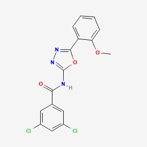 3,5-dichloro-N-(5-(2-methoxyphenyl)-1,3,4-oxadiazol-2-yl)benzamide