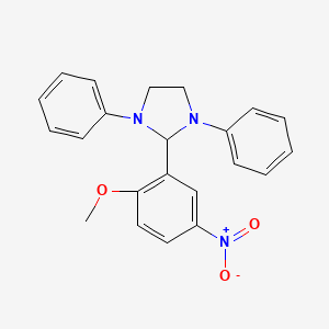 2-(2-Methoxy-5-nitrophenyl)-1,3-diphenylimidazolidine