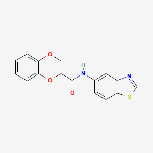 N-(benzo[d]thiazol-5-yl)-2,3-dihydrobenzo[b][1,4]dioxine-2-carboxamide