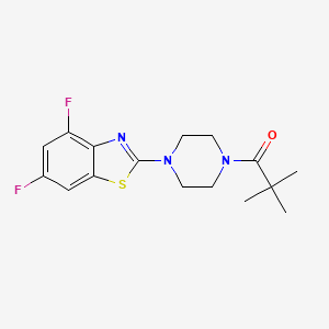 1-[4-(4,6-Difluoro-1,3-benzothiazol-2-yl)piperazin-1-yl]-2,2-dimethylpropan-1-one