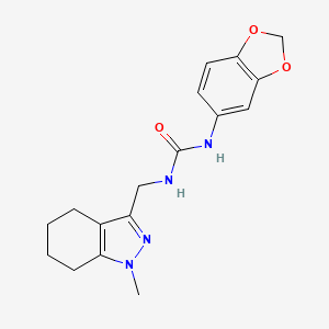 1-(benzo[d][1,3]dioxol-5-yl)-3-((1-methyl-4,5,6,7-tetrahydro-1H-indazol-3-yl)methyl)urea