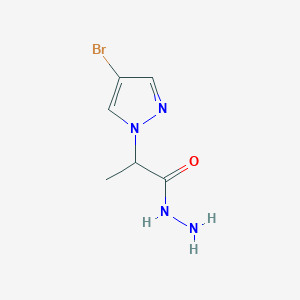 2-(4-bromo-1H-pyrazol-1-yl)propanehydrazide