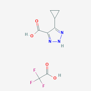 5-cyclopropyl-1H-1,2,3-triazole-4-carboxylicacid,trifluoroaceticacid