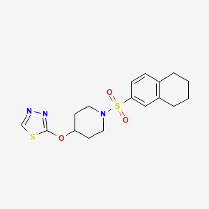 2-((1-((5,6,7,8-Tetrahydronaphthalen-2-yl)sulfonyl)piperidin-4-yl)oxy)-1,3,4-thiadiazole