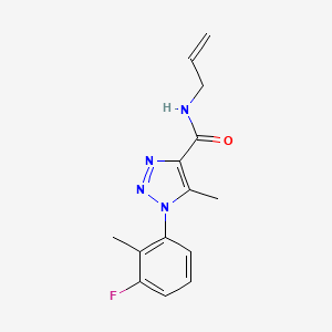 1-(3-fluoro-2-methylphenyl)-5-methyl-N-(prop-2-en-1-yl)-1H-1,2,3-triazole-4-carboxamide