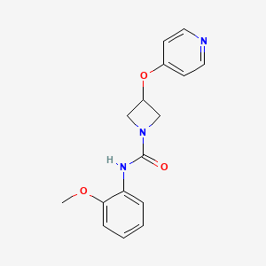 molecular formula C16H17N3O3 B3006983 N-(2-Methoxyphenyl)-3-pyridin-4-yloxyazetidine-1-carboxamide CAS No. 2380177-81-9