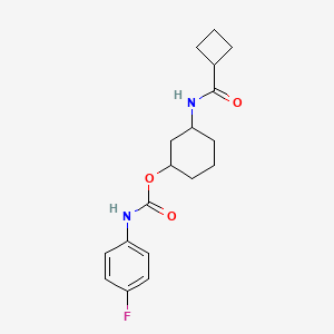 3-(Cyclobutanecarboxamido)cyclohexyl (4-fluorophenyl)carbamate