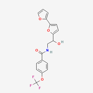 N-(2-{[2,2'-bifuran]-5-yl}-2-hydroxyethyl)-4-(trifluoromethoxy)benzamide