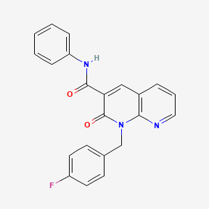 1-(4-fluorobenzyl)-2-oxo-N-phenyl-1,2-dihydro-1,8-naphthyridine-3-carboxamide