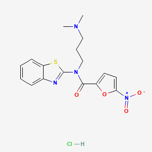 N-(benzo[d]thiazol-2-yl)-N-(3-(dimethylamino)propyl)-5-nitrofuran-2-carboxamide hydrochloride