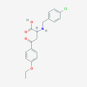 2-{[(4-Chlorophenyl)methyl]amino}-4-(4-ethoxyphenyl)-4-oxobutanoic acid