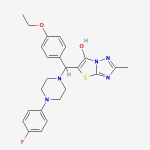 5-((4-Ethoxyphenyl)(4-(4-fluorophenyl)piperazin-1-yl)methyl)-2-methylthiazolo[3,2-b][1,2,4]triazol-6-ol