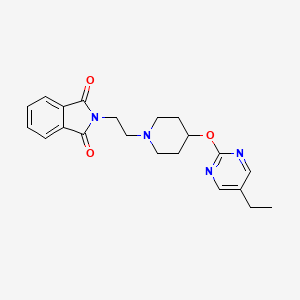 2-[2-[4-(5-Ethylpyrimidin-2-yl)oxypiperidin-1-yl]ethyl]isoindole-1,3-dione