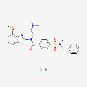 4-(N-benzyl-N-methylsulfamoyl)-N-(2-(dimethylamino)ethyl)-N-(4-ethoxybenzo[d]thiazol-2-yl)benzamide hydrochloride