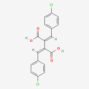 (2Z,3Z)-bis[(4-chlorophenyl)methylidene]butanedioic acid