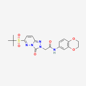 2-[6-(tert-butylsulfonyl)-3-oxo[1,2,4]triazolo[4,3-b]pyridazin-2(3H)-yl]-N-(2,3-dihydro-1,4-benzodioxin-6-yl)acetamide