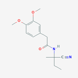 molecular formula C15H20N2O3 B3007056 N-(1-cyano-1-methylpropyl)-2-(3,4-dimethoxyphenyl)acetamide CAS No. 1252178-95-2