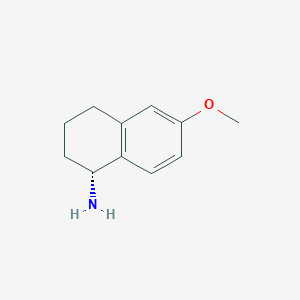 molecular formula C11H15NO B3007057 (1R)-6-methoxy-1,2,3,4-tetrahydronaphthalen-1-amine CAS No. 314019-10-8