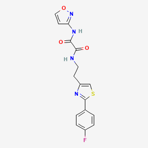 N1-(2-(2-(4-fluorophenyl)thiazol-4-yl)ethyl)-N2-(isoxazol-3-yl)oxalamide