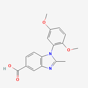 1-(2,5-dimethoxyphenyl)-2-methyl-1H-benzimidazole-5-carboxylic acid