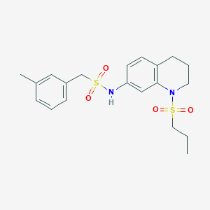 N-(1-(propylsulfonyl)-1,2,3,4-tetrahydroquinolin-7-yl)-1-(m-tolyl)methanesulfonamide