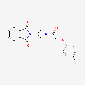 molecular formula C19H19FN2O4 B3007074 2-(1-(2-(4-fluorophenoxy)acetyl)azetidin-3-yl)-3a,4,7,7a-tetrahydro-1H-isoindole-1,3(2H)-dione CAS No. 1795300-71-8
