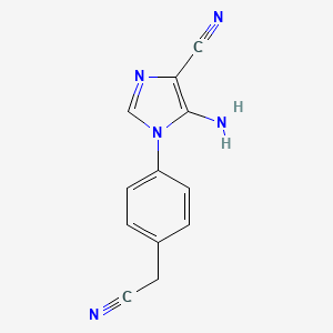 5-amino-1-[4-(cyanomethyl)phenyl]-1H-imidazole-4-carbonitrile