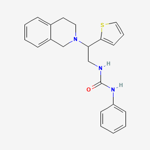 1-(2-(3,4-dihydroisoquinolin-2(1H)-yl)-2-(thiophen-2-yl)ethyl)-3-phenylurea