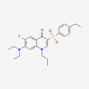 7-(diethylamino)-3-((4-ethylphenyl)sulfonyl)-6-fluoro-1-propylquinolin-4(1H)-one