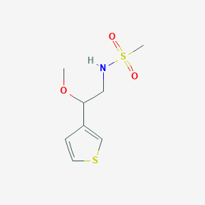 N-(2-methoxy-2-(thiophen-3-yl)ethyl)methanesulfonamide