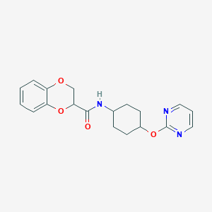 N-((1r,4r)-4-(pyrimidin-2-yloxy)cyclohexyl)-2,3-dihydrobenzo[b][1,4]dioxine-2-carboxamide